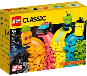 Фото конструктор lego classic творческое неоновое веселье 333 детали (11027)