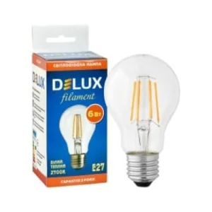 Світлодіодна лампа Delux BL 60 6Вт filam.2700K 220В E27 (90003722)
