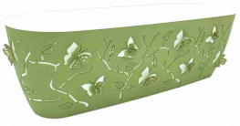 Фото горшок для цветов alyaplastik butterfly balcony 3d зеленый 7,3л (10322)