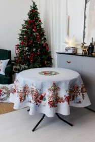 Фото скатерть гобеленовая прованс carousel d180см (041709)