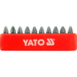 Набір біт YATO Philips PН2x25мм HEX 1/4" 10шт (YT-0475)