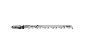 Пильне полотно для лобзикової пилки Bosch T 301 BCP Precision for Wood HCS 5шт (2608633A37)
