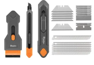 Набір ножів зі скребком та змінними лезами Bradas 3 предмета (DIY-KN191809/SET2B)