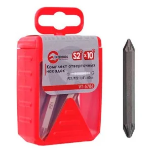 Комплект біт Intertool до викруток 10шт (VT-5786)