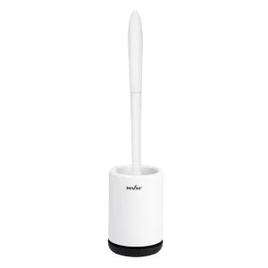 Фото ершик для унитаза напольный mvm bp-13 бело-черный (bp-13 white/black)