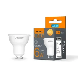Фото лампа videx mr16еd 6w gu10 4100k димерная (vl-mr16еd-06104)