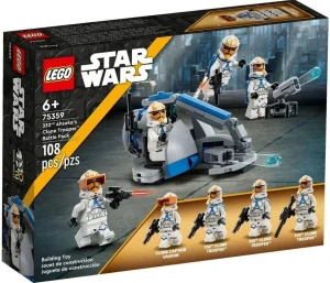 Фото конструктор lego star wars клоны-пехотинцы асоки 332-го батальона. боевой набор 108 деталей (75359)