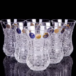 Фото набор стаканов для чая bohemia classic 120мл 6 предметов (9672)