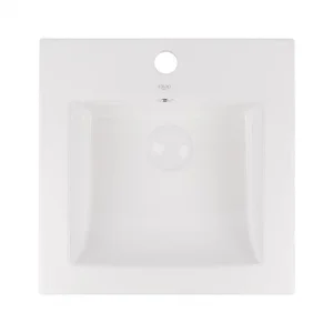 Раковина Qtap Stork з донним клапаном 41,5x41,5x17,5см (QT15116037W)