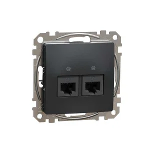 Розетка комп'ютерна Schneider Sedna Design SDD114452 чорний
