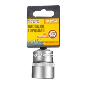 Головка торцева MASTERTOOL шестигранна 1/2" 24мм (78-0024)
