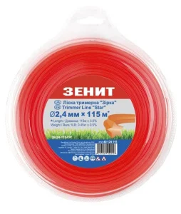 Леска для триммера Зенит Звезда 2,4мм/115м (40124115)