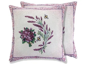 Наволочка гобеленова Lefard Violette з люрексом двостороння 47x47см (732-040)