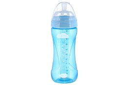 Фото бутылка для кормления антиколиковая nuvita nv6052 mimic cool 4м+ 330мл (nv6052sky)