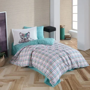 Комплект постільної білизни Hobby Poplin Monart м'ятний 160x220см півтораспальний (66646_1,5)