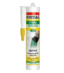 Герметик акриловый Soudal белый 280мл (000020000000040001)