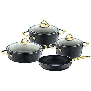 Фото набор посуды o.m.s. 7 предметов (oms 3019-black)