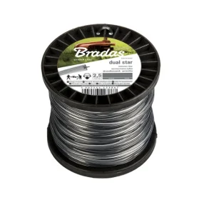 Волосінь для скошування BRADAS RIPPER DUAL зірка 2,7ммх100м (ZRG27100S)