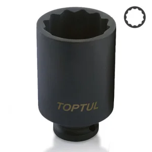 Головка торцева ударна TOPTUL 12-гранна 1/2" 32мм довга (KABJ1632)