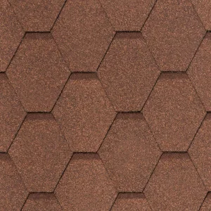 Бітумна черепиця Tegola NOBILE TILE ВЕСТ Світло-коричневий