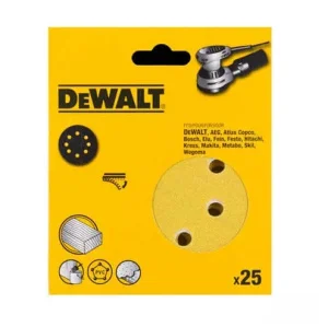 Круг шліфувальний самоклеючий DeWALT d125мм P60 25шт (DT3112XM)