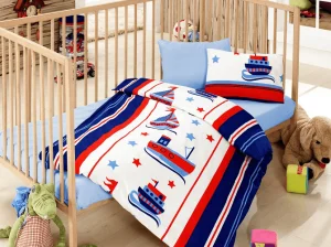 Комплект постільної білизни Cotton Box Denizci Mavi 100x150см (CB_08007743)