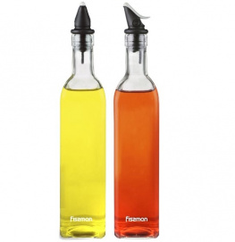 Фото набор бутылок для масла и уксуса fissman 2x500мл 2 предмета (6515)
