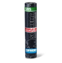 Полимер-битумная мембрана Soprema Morterplas SBS FP 4,8 1x8м