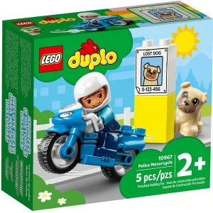 Фото конструктор lego duplo town полицейский мотоцикл 5 деталей (10967)