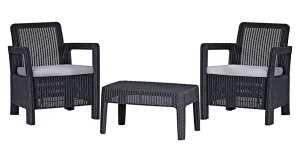 Набір меблів Allibert Tarifa Balcony Set сірий