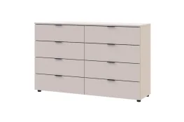 Фото комод doros рон 8 кашемир 8 ящиков 130х38х81 (41516171)