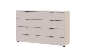 Фото комод doros рон 8 кашемир 8 ящиков 130х38х81 (41516171)