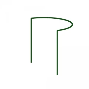 Опора для растений кольцевая Bradas 1/2 круга 115см d40см (TYRP440115)