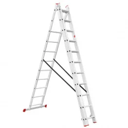 Лестница трехсекционная раскладная Intertool 3х11 (LT-0311)