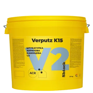 Штукатурка акрилова Shtock Камінцева 1,5 Verputz K15 V2 база C прозора 25кг
