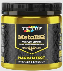 Эмаль акриловая Kompozit MetalliQ красное золото 0,5кг