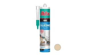 Силікон Akfix 100Е універсальний бежевий 280мл (SA048)