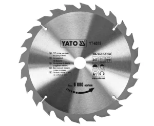 Диск пиляльний победітовий по дереву Yato 300х30x3,2x2,2мм 24 зубці (YT-6075)