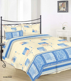 Фото комплект постельного белья руно бязь 30-0390 blue двуспальный