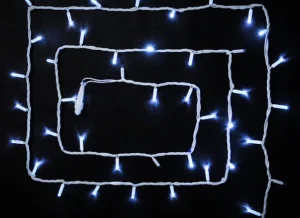 Фото гирлянда наружная delux string 100led ip44 en белый 2x5м (90016596)