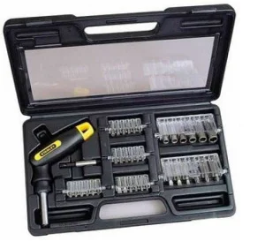 Викрутка реверсивна STANLEY Pistol Grip Ratchet тріскачка, 38 насадок (0-63-038)