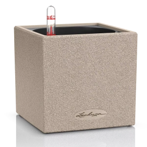 Вазон Lechuza Canto Stone 14 світло-бежевий 14x14x13,5см 0,4л (13471)