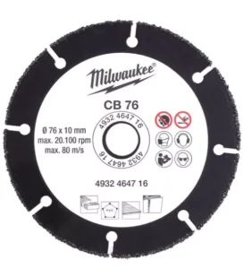 Диск абразивний по дереву Milwaukee 76мм (4932464716)