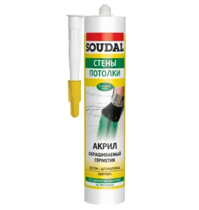 Герметик акриловий Soudal сірий 280мл (000020000000040002)