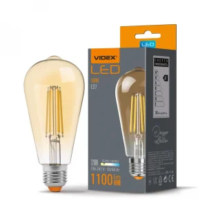 Лампа VIDEX Filament ST64FA 10W E27 2200K бронза (VL-ST64FA-10272)