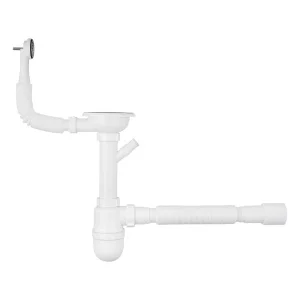 Сифон для кухонной мойки Agua KS02R-1 3 1/2''х40/50мм (CV033463)