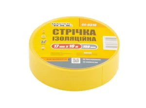 Стрічка ізоляційна MasterTool 17ммx10м, 10 шт, жовта (44-9310)