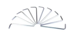Ключ шестигранний MasterTool 6,0 мм L32-134мм, 10шт (75-0006)