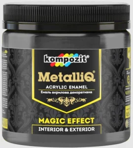 Емаль акрилова Kompozit MetalliQ чорна перлина 0,5кг