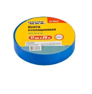 Стрічка ізоляційна MasterTool 17ммx25м, 10 шт, синя (44-9025)